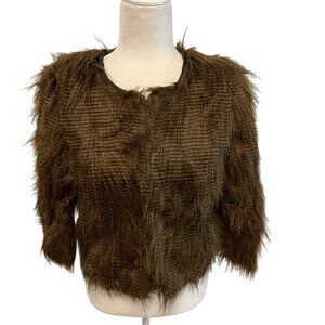 Kimchi Blue Lady Bird Faux Fur Coat Size Small